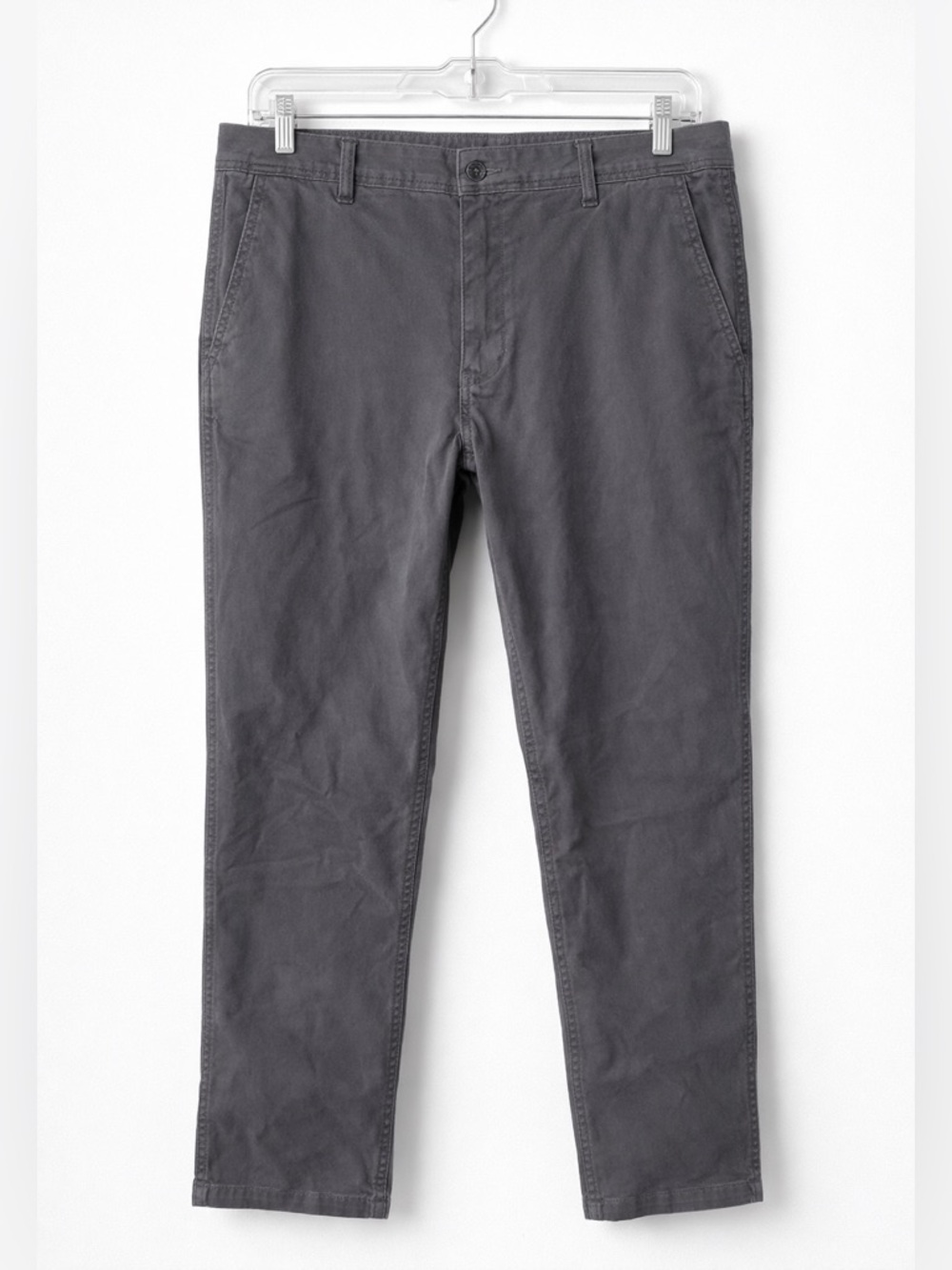 Bonobos Men’s Gray Chino Pants 34x32 Slim Casual Dress Cotton Office - Picture 1 of 4